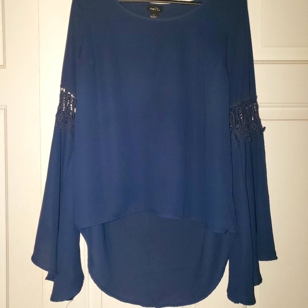 Rue21 dark blue tunic top